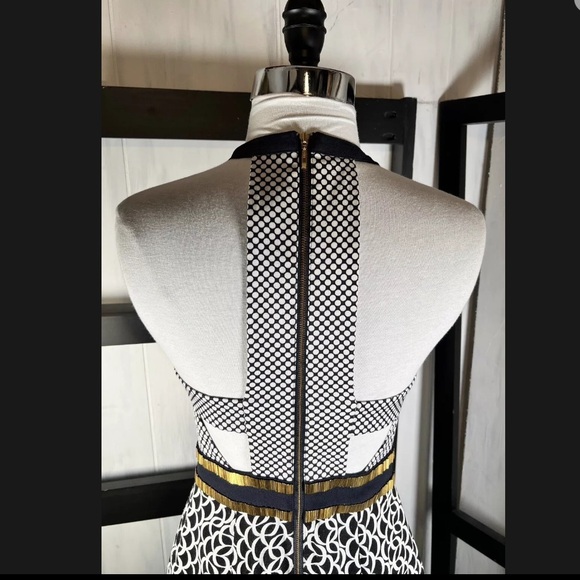 SASS & BIDE RUNWAY WOMEN'S BLUE INVINCIBLE EMBELLISHED PIQUÉ CREPE MAXI DRESS - Picture 9 of 17